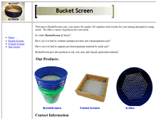 Tablet Screenshot of bucketscreen.com